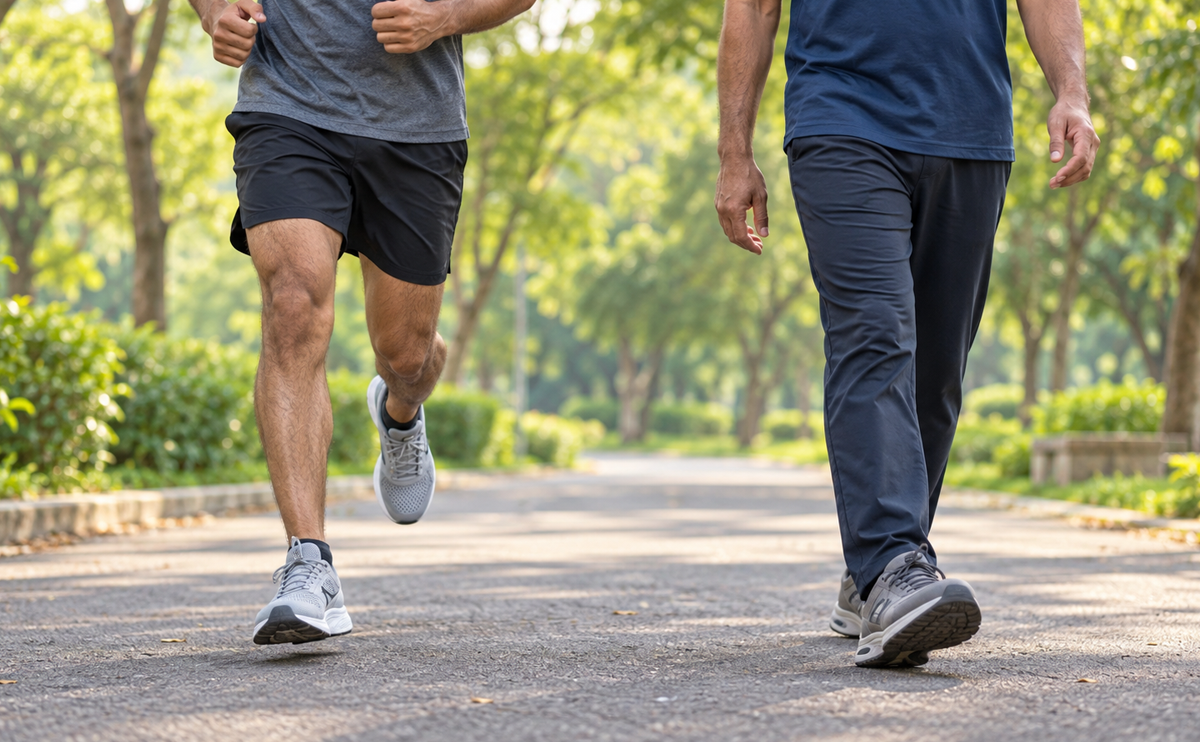 running shoes vs walking shoes