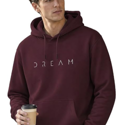 Nobero Printed Hoodie for men with full sleeves and kangaroo pocket