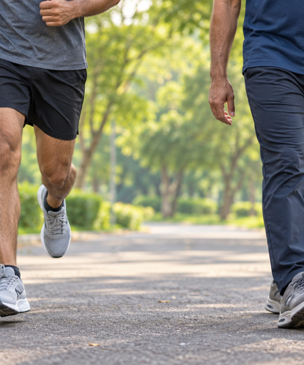 running shoes vs walking shoes